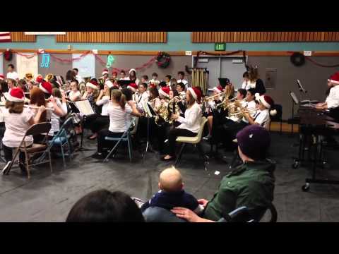 Wells Middle Concert Band, plays 
