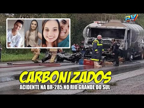 (( TRAGÉDIA NO RS ))Grave acidente na BR 285, acidente deixa QUATRO MORTOS em Entre-Ijuís RS