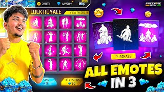 Free Fire New Emotes In 3 Diamonds💎🥳 I Got Everything Max Out in 10.000 Diamonds -Garena Free Fire