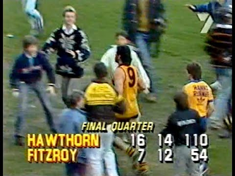 Entire 1986 Preliminary Final - Hawthorn vs Fitzroy. Channel 7