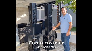 como construir line array mini