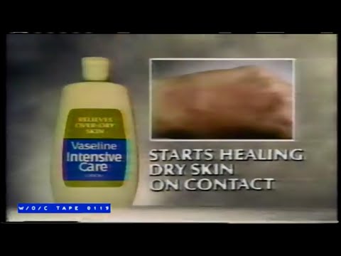 Vaseline Intensive Care Hand Lotion Commercial - 1989