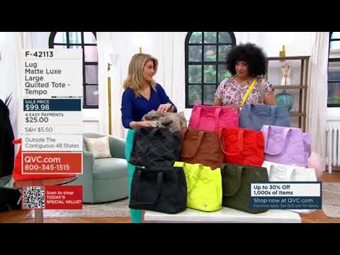 Lug Matte Luxe Large Quilted Tote - Tempo earlier today