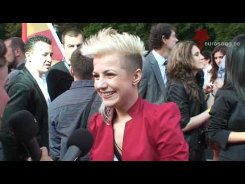 Interview Poli Genova Bulgaria Eurovision 2011 on the red carpet in Düsseldorf