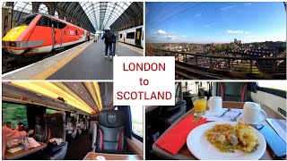 London to Scotland by train with LNER, First class