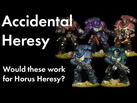 How I failed to paint black, but succeeded in speed painting Horus Heresy marines