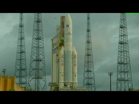Full Arianespace Ariane 5 ECA VA234 launching Star-One-D1 and JCSAT-15 communications satellites