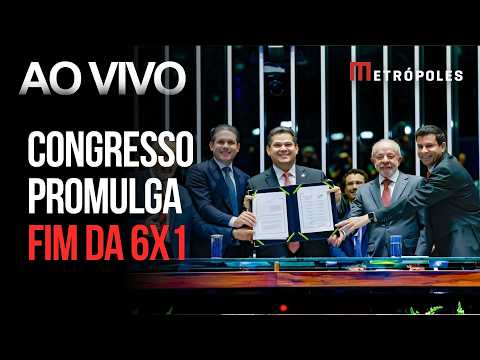 AO VIVO: Senado promulga fim da escala 6x1 com presença de Lula