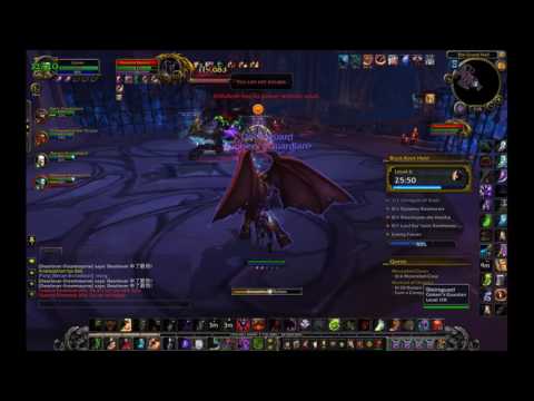 WoW Legion PvE Gameplay Patch 7.2 - BRH Mythic +6 key on Affliction Warlock