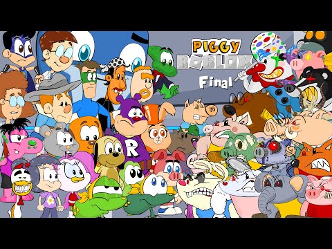 The end of the Roblox Piggy Saga - Chapter 12 Everyone against Mr. Potato and the Monster Gang!