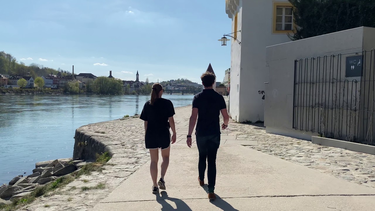 Immersive street-level walking tour through Passau Three Rivers, France, showcasing authentic urban landscapes, local architecture, and the vibrant atmosphere of the city's neighborhoods