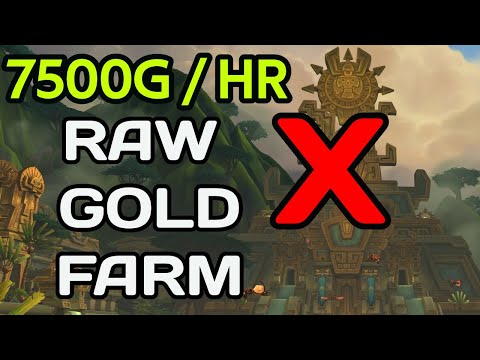 Skinning Raw Gold Farm WoW 7500g/Hr - Alternative to Atal'Dazar Skinning Farm !