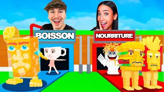 BOISSON VS NOURRITURE SUR STEAL A BRAINROT !! (Ft. Chocoh)