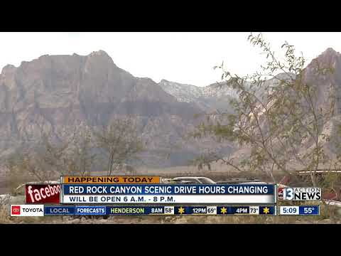 Red Rock Scenic Drive changing hours