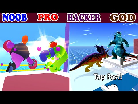 NOOB vs GOD in Join Blob Clash 3D vs Jurassic Dino Run Gameplay - PikaName