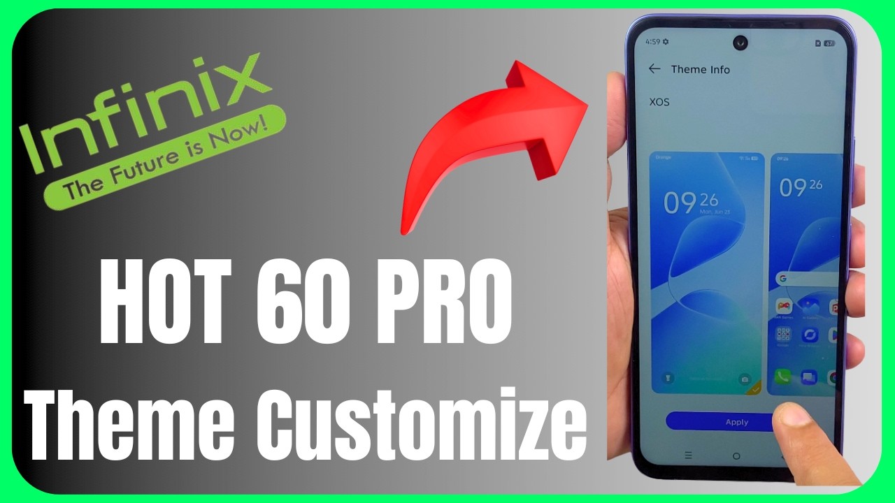 infinx hot 60i theme customize full tutorial