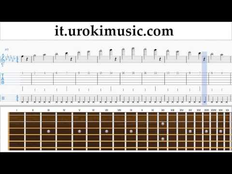 Corso di Chitarra Charlie Puth - Attention Tablature Tab Parte#1 Esercita um-i276