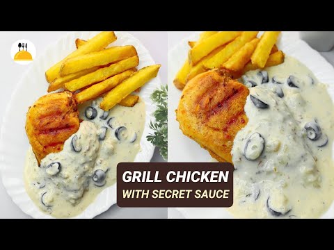 Best Grilled Chicken Recipe With My Secret White Sauce | Better Than Restaurant | Food & Art 2021