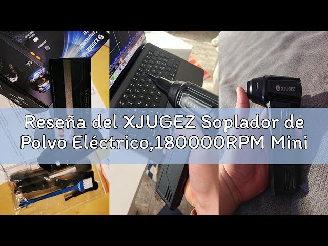Vídeo relacionado con XJUGEZ Aire Comprimido Limpieza PC,4 Velocidades Soplador de Polvo Eléctrico,150000 RPM Soplador de Aire Potente con LED,Mini Soplador de Aire para PC,Coches,Sofás,en lugar de Spray Aire Comprimido