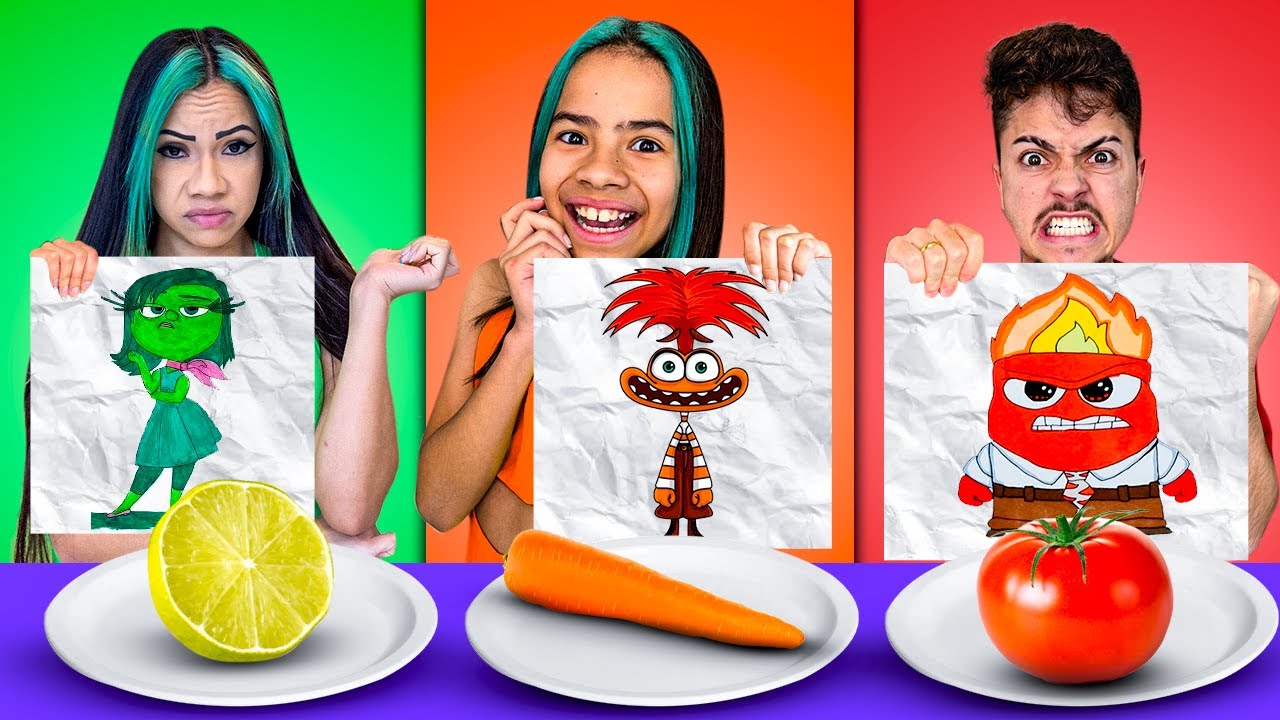 QUEM COLORIR MELHOR SUA EMOÇÃO DO DIVERTIDAMENTE, COME!