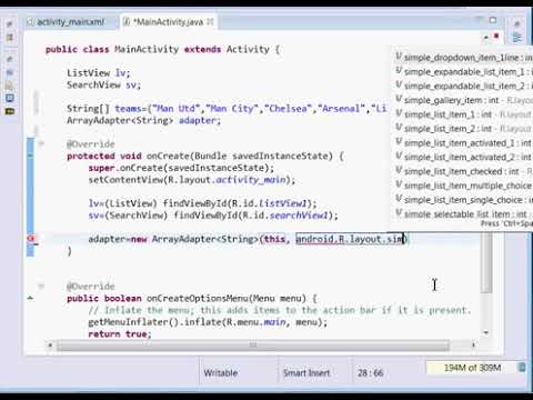 Android ListView Ep.01 - Simple ListView Filter/Search