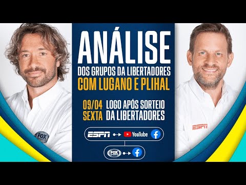 Sorteio da Libertadores define os grupos de 2021! Lugano e Plihal comentam as chaves!