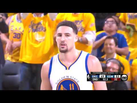 NBA Playoffs: Klay Thompson vs Oklahoma City Thunder 18.05.2016 15Pts (WCF - Game 2)