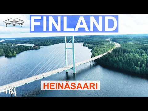 FINLAND 4K - HEINOLA FINLAND - HEINÄSAARI - TÄHTINIEMEN SILTA - SUOMI