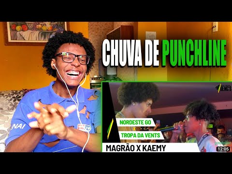 (Chuva de PUNCHLINE) MAGRÃO x KAEMY | React [Segundo Tempo - Amistoso CBR MC's]