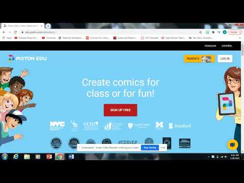 Digital Review of Pixton EDU Website