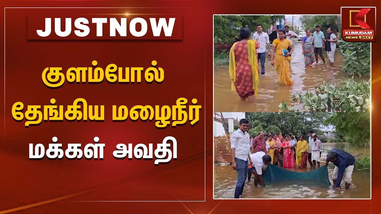 குளம்போல் தேங்கிய மழைநீர் - மக்கள் அவதி | Rain Alert |