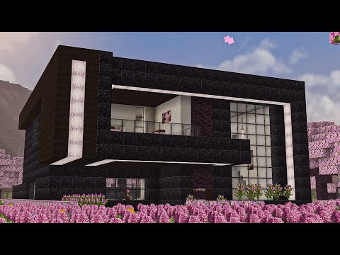 EPIC! Dark Cherry Blossom Modern House Tutorial