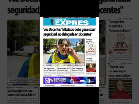 📢📋 Títulos de tapa Diario Exprés del Viernes 24-4-2026 📋📢 https://www.expresdiario.com.ar
