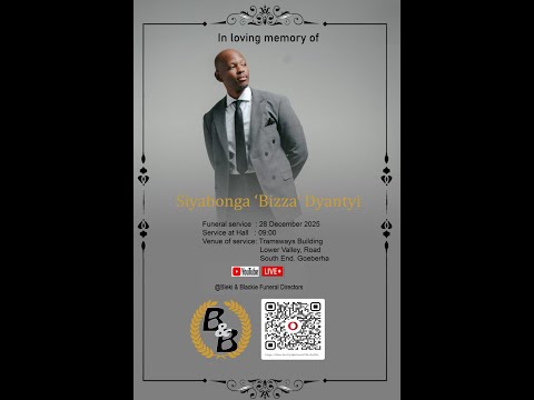 Siyabonga 'Bizza' Dyantyi Funeral Service