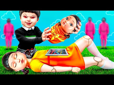 ¡La muñeca del juego del calamar desde el nacimiento hasta la muerte!