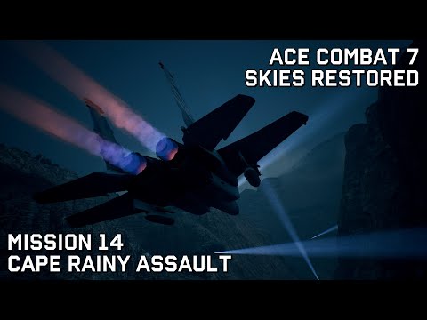 Ace Combat 7 Skies Restored: Mission 14 - Cape Rainy Assault (Ace Difficulty)