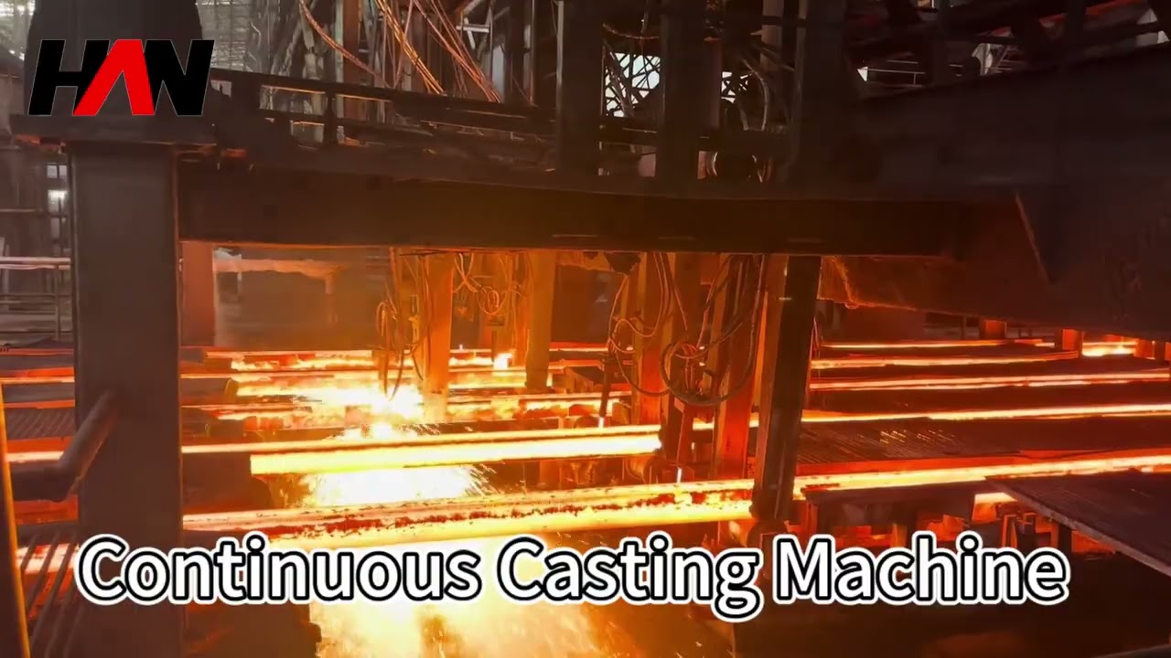 HANI :Continuous Casting Machine in Action - Steel Billet Production Process