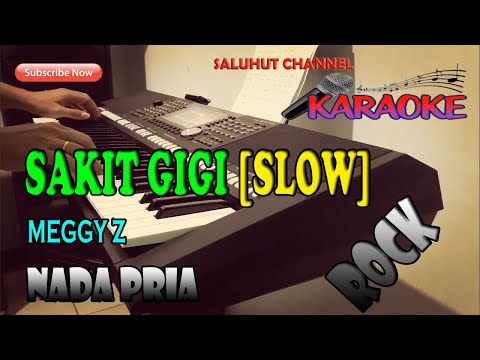 SAKIT GIGI [KARAOKE SLOW BEAT] MEGGY Z ll NADA PRIA B=DO