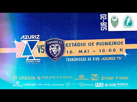 AZURIZ X CIANORTE - 12ª RODADA PRIMEIRA FASE - SUB 20