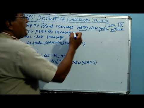 Class 9 Iterative Constructs In Java Part 3