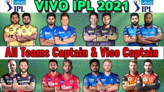 VIVO IPL 2021 All Teams Confirmed Captain & Vice Captain Name | IPL All Teams Captain Name Announced