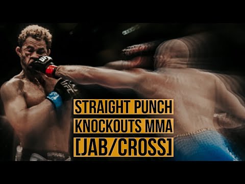 Straight Punch (Jab/Cross) Knockouts In MMA UFC | COMPILATION