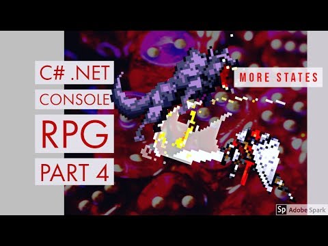 C NET Game Console State RPG 004 Fleshing out the State classes