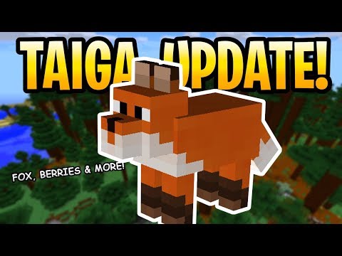 Stealth - Minecraft Taiga Biome Update Features! Foxes, Camp Fire & Berries Confirmed! Minecon Earth 2018!