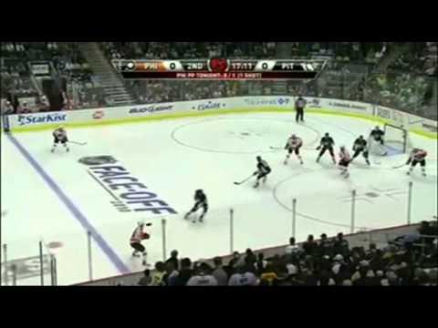 Danny Briere Goal #1, October 7, 2010