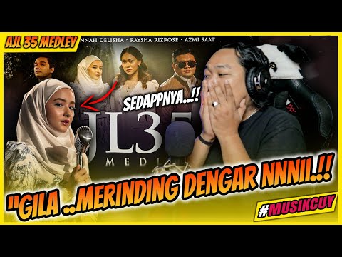 SWEET SOUND 😍..❗AJL35 Medley - Hannah Delisha, Azmi Saat, Raysha Rizrose & Dean Eiman | REACTION