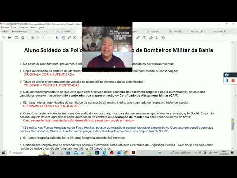 Concurso Soldado PMBA/CBMBA 2022 - ETAPA DOCUMENTAÇÕES - Orientações e instruções - PARTE 1