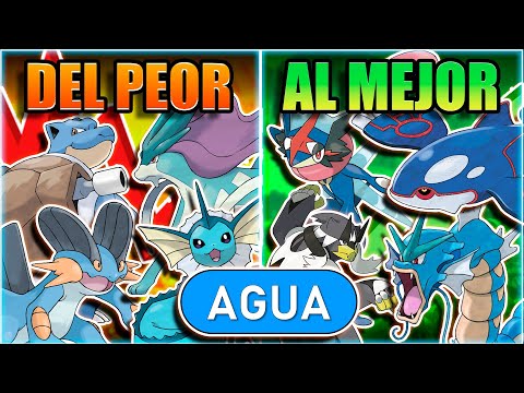 ALL WATER-TYPE POKEMON FROM WORST TO BEST