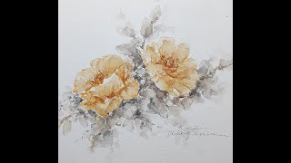 Easy to follow fantasy flowers, soft watercolor!#hedwigtheeuwenart