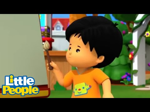 ART SCHOOL! ⭐ @Little People – Fisher Price ⭐ Compilation - Kids TV Series, Kingdom Kids Zone - Little People - Fisher Price